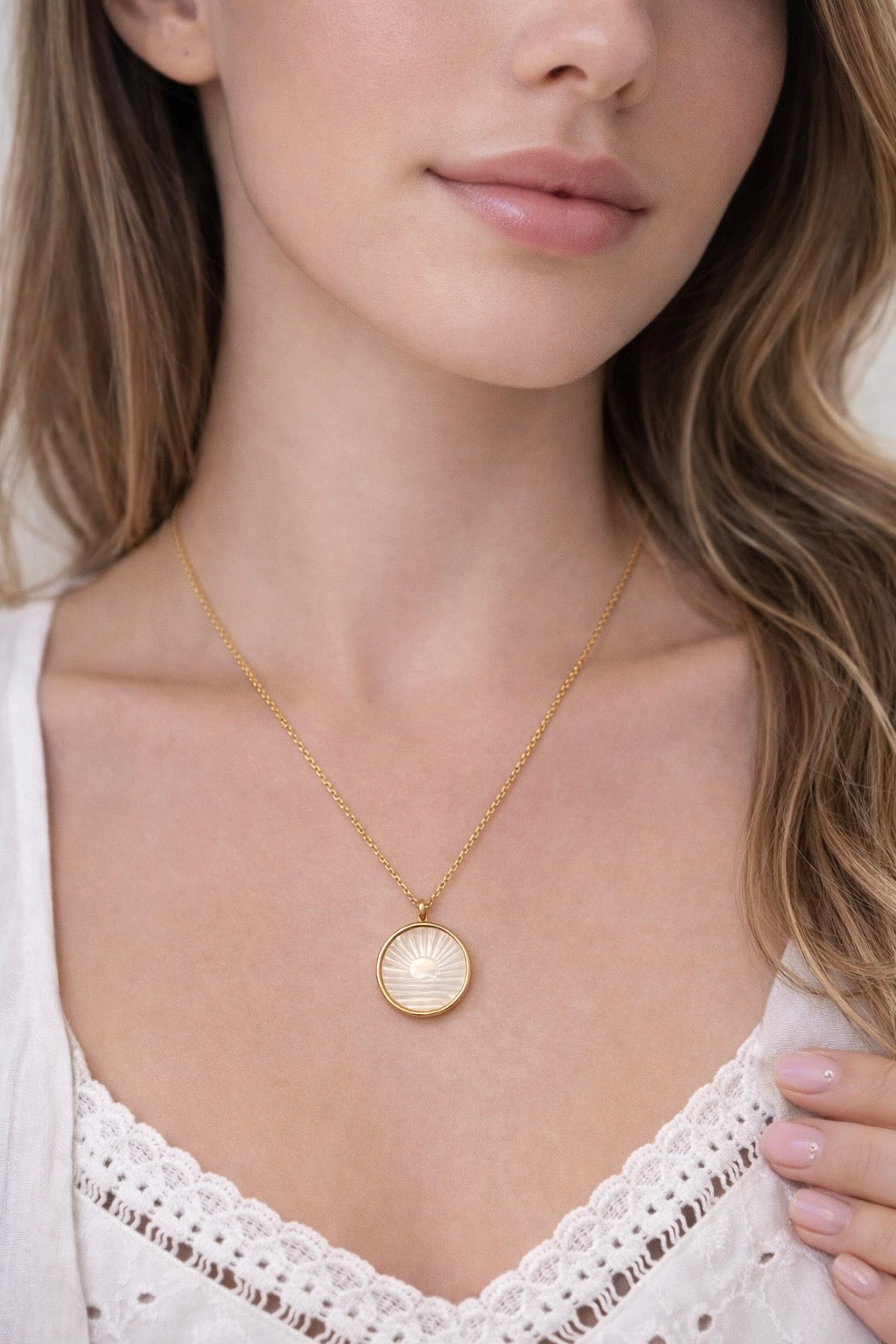 שרשרת שלי | תליון צדף שמש