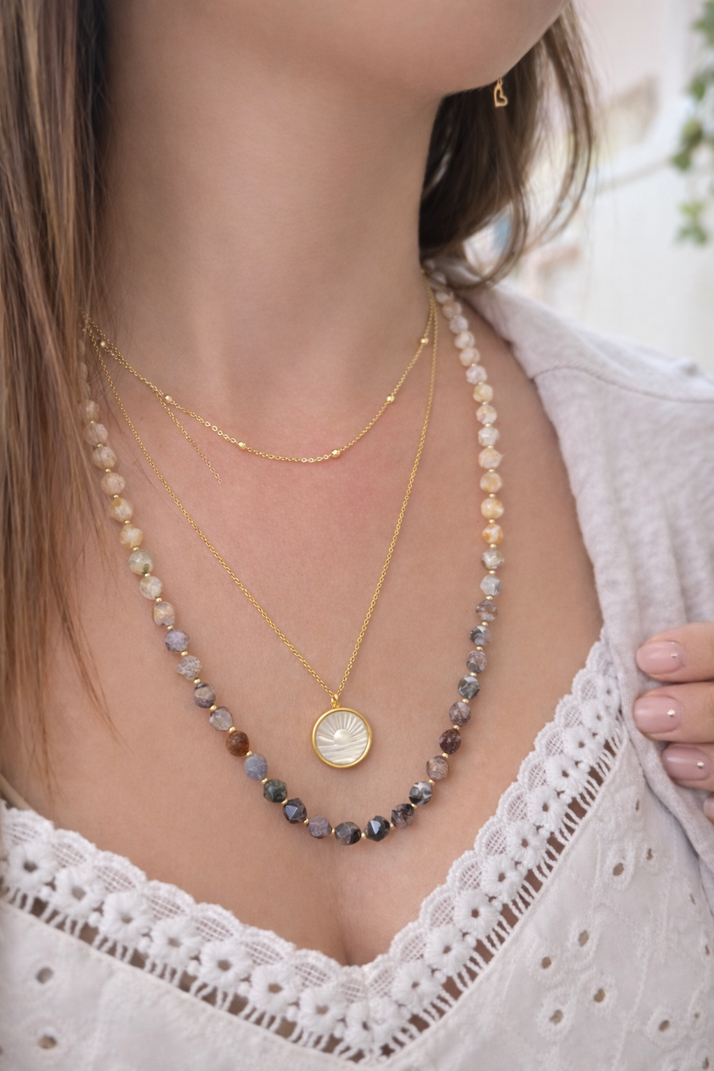 שרשרת שלי | תליון צדף שמש