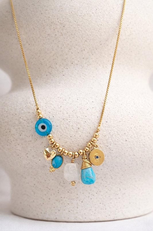 שרשרת אשכול | טורקיז