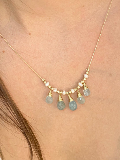 שרשרת טיפות אקווה מרין