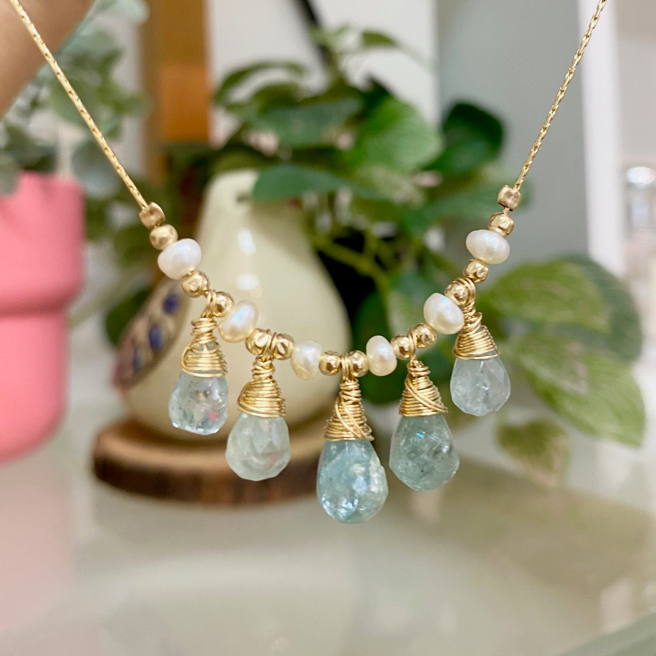 שרשרת טיפות אקווה מרין