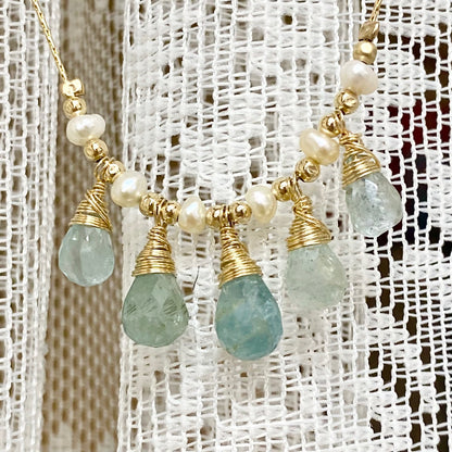 שרשרת טיפות אקווה מרין