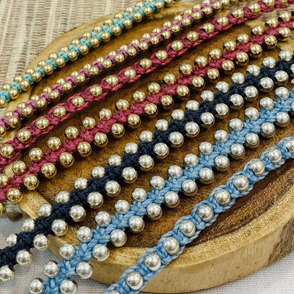 צמיד  פז | מקרמה בורדו