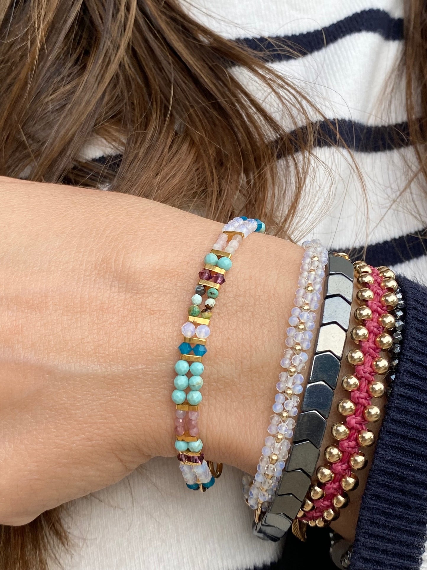 צמיד ואלי | גווני חום ירוק