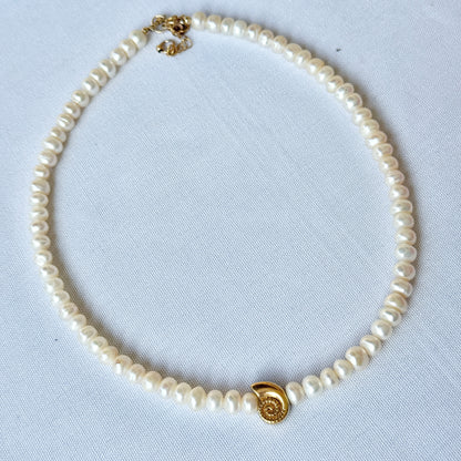 שרשרת פנינים | תליון צדף