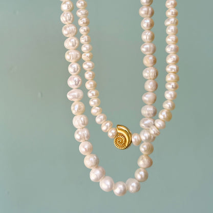 שרשרת פנינים | תליון צדף