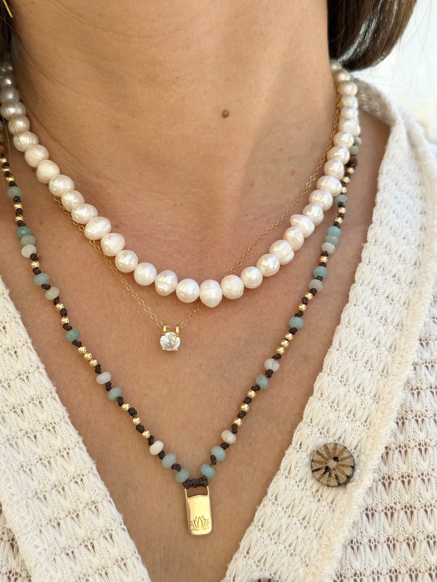 שרשרת מיכל | צ'וקר פנינים