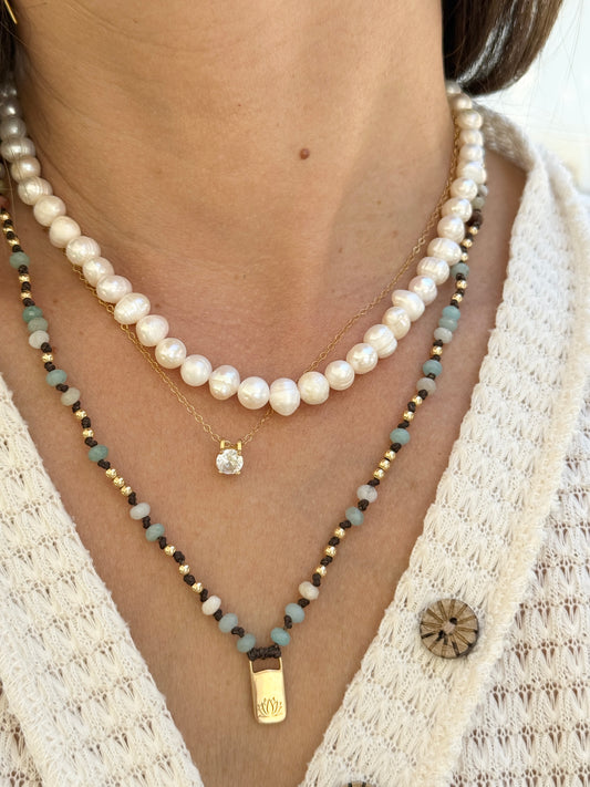 שרשרת מיכל | צ'וקר פנינים