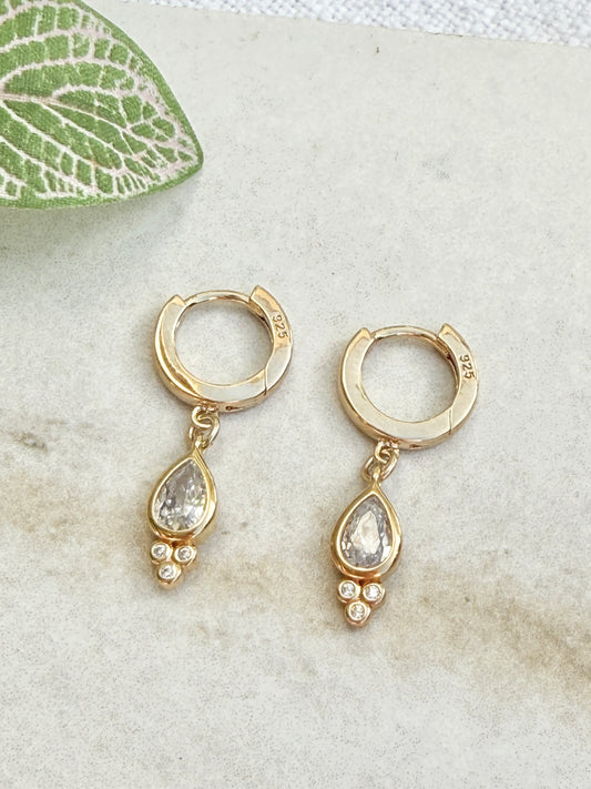 עגילי ענבל | לבן