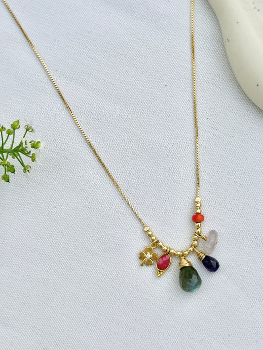 שרשרת אשכול | ורוד-סגול