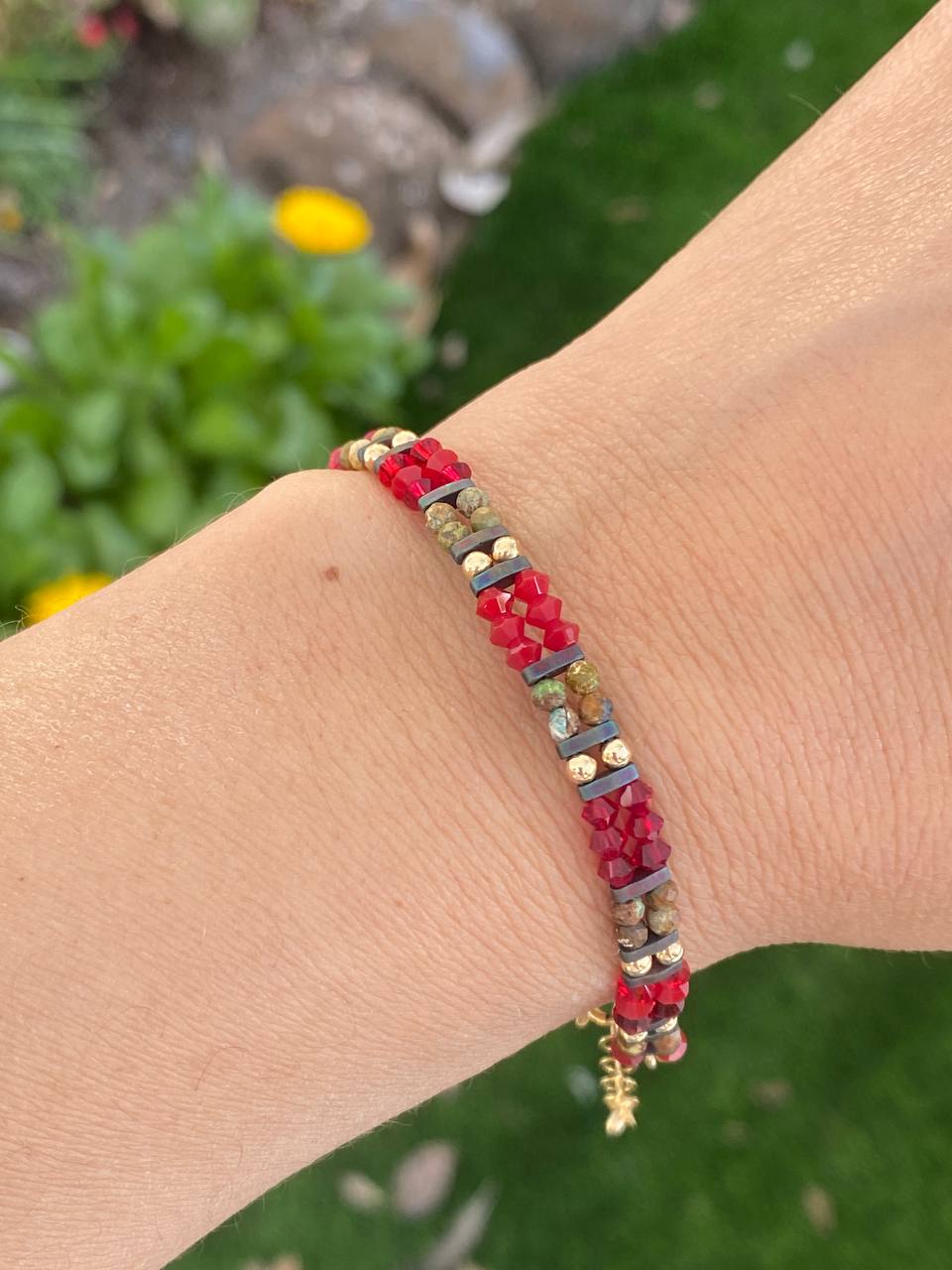 צמיד ואלי | אדום ירוק