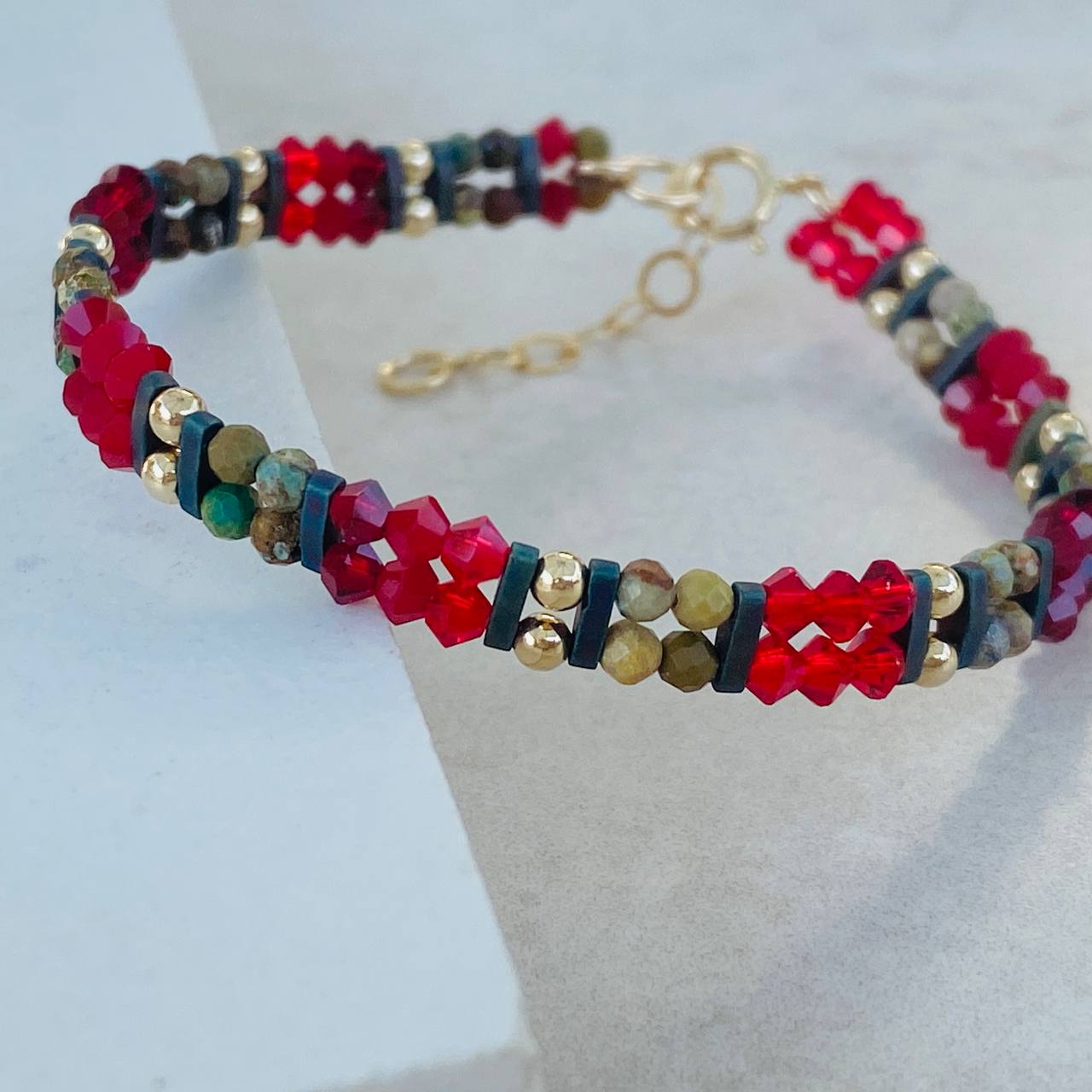 צמיד ואלי | אדום ירוק