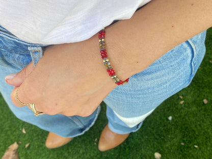 צמיד ואלי | אדום ירוק