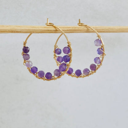 עגילי עמית | סגול