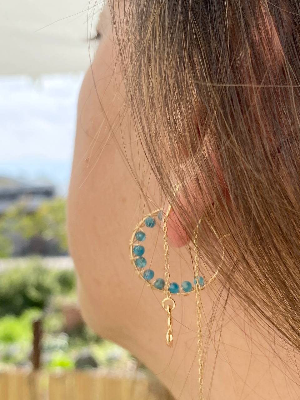 עגילי עמית | כחול